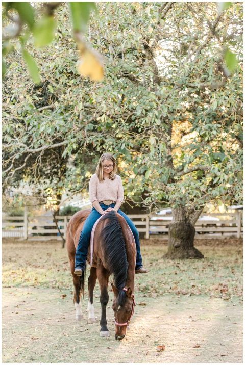 A girl and her horse