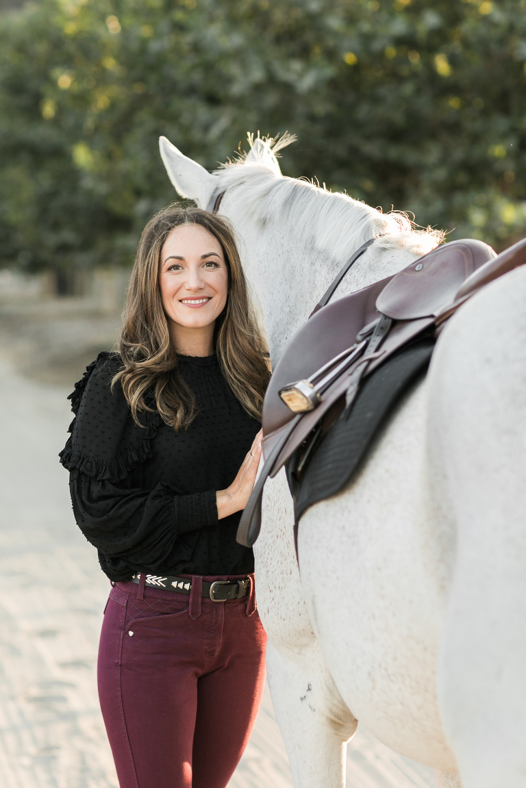 Amanda Garcia Oak Park Equestrian Session with California Equine Photographer Elizabeth Hay Photography
