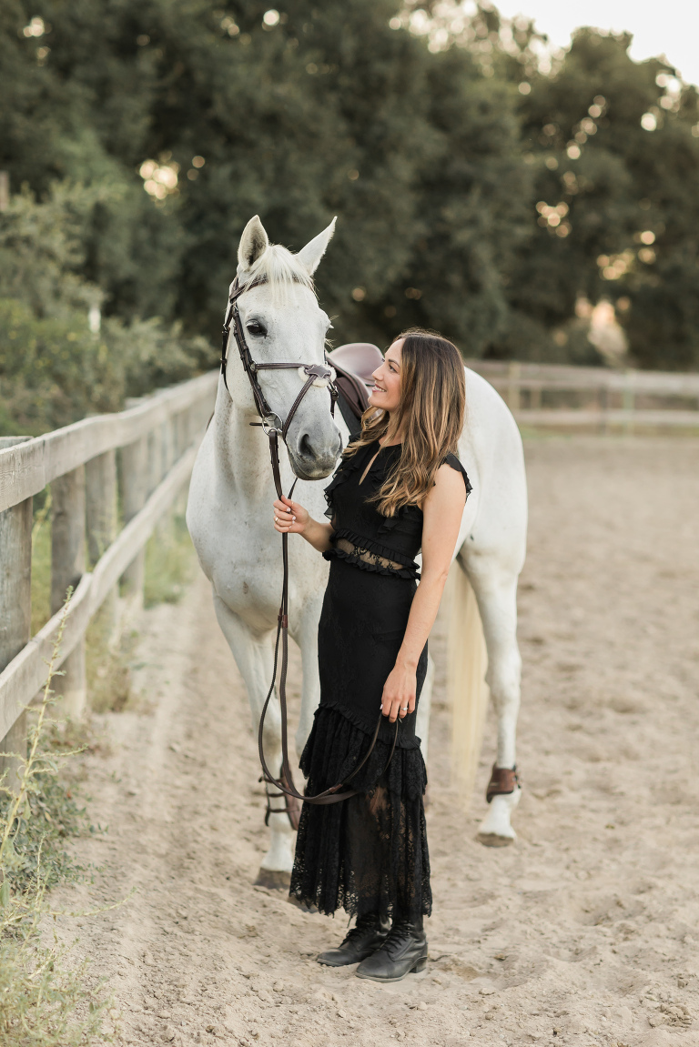 Oak Park Equestrian Horse and Rider Session with Felicia and Cadence by Elizabeth Hay Photography