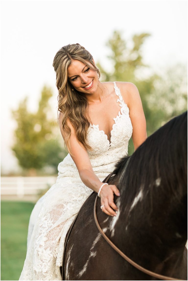 Bakersfield Equine Bridal Portraits of Ashley and Stretch by California Equine Photographer Elizabeth Hay