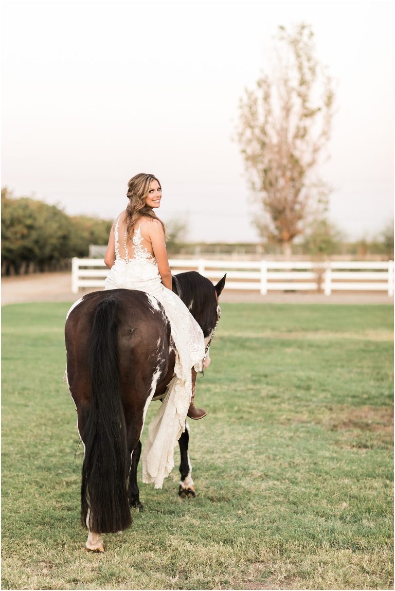 Bakersfield Equine Bridal Portraits at the Barn at Ellis Ranch by Elizabeth Hay Photography
