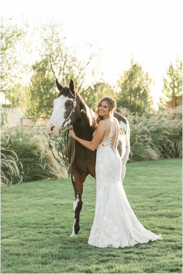 Bakersfield Equine Bridal Portraits with Ashley and Stretch at the Barn at Ellis Ranch