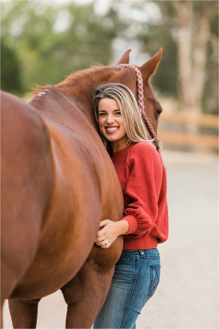 Clovis California Equine Photography session with Ashley and her sorrel mare by Elizabeth Hay Photography