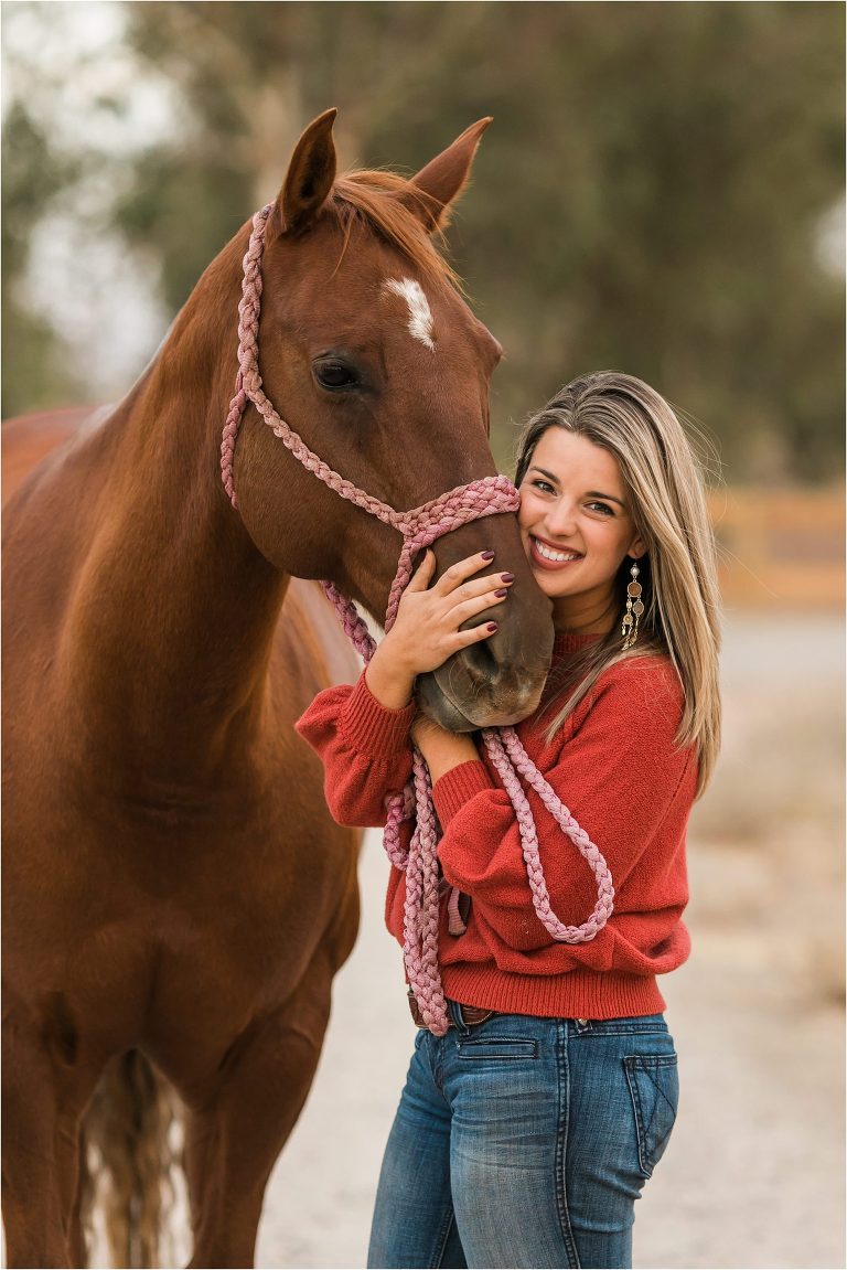 Clovis California Equine Photography session with Ashley and her sorrel mare Pretty Girl by Elizabeth Hay Photography