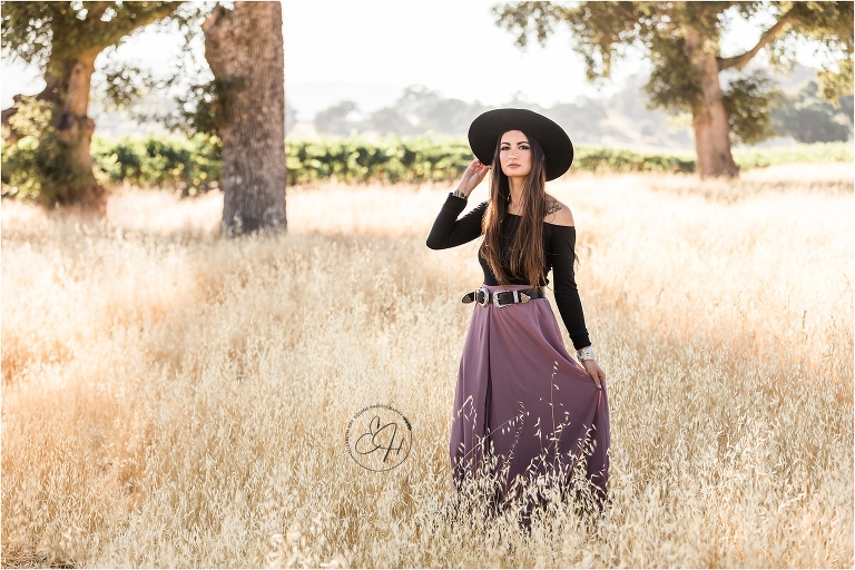 model at the 2018 Elizabeth Hay Photography workshop at Oyster Ridge wedding venue in Santa Margarita, California.