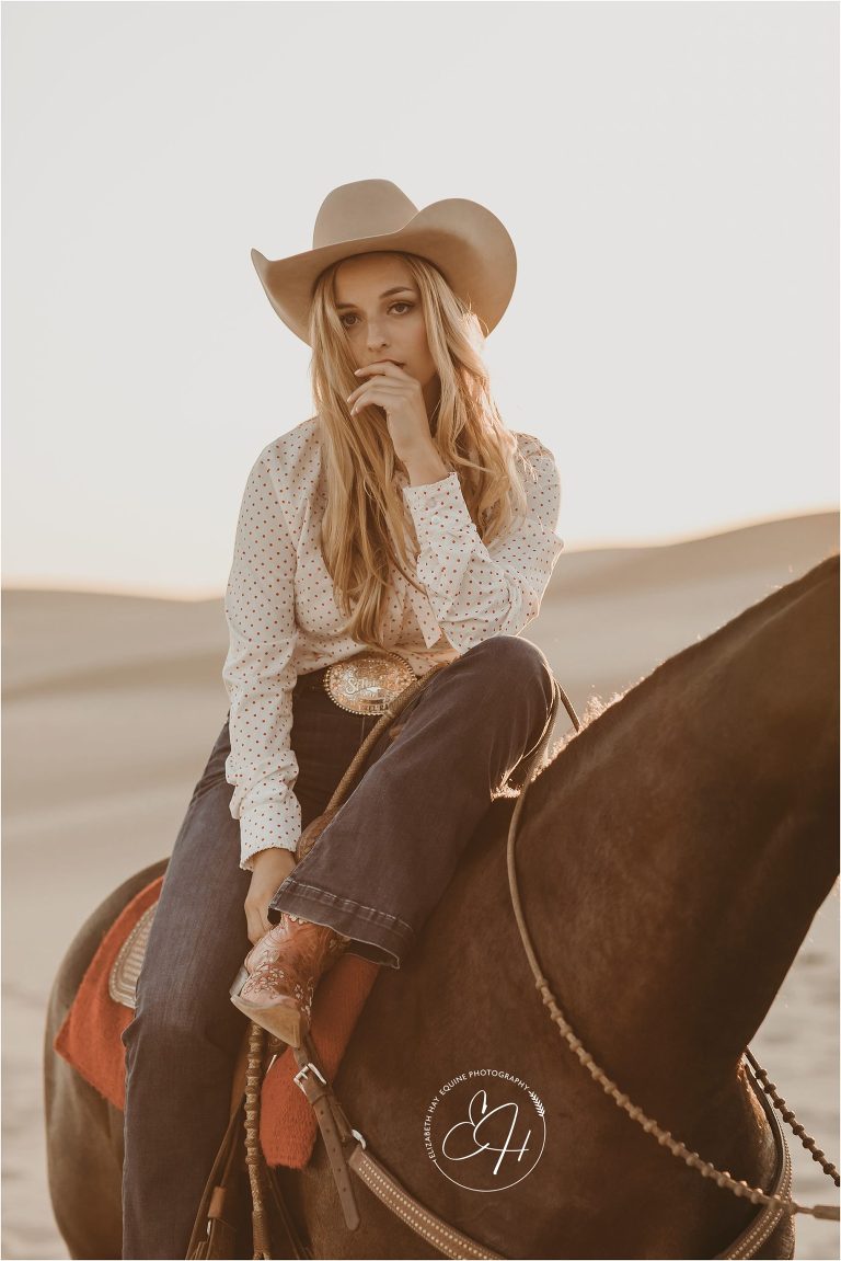 high fashion equine shoot at the Pismo Beach Dunes by Elizabeth Hay Photography