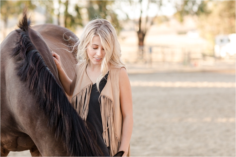 San Luis Obispo Equine Photographer session at Coastal Equine Ranch by Elizabeth Hay Photography with Natalie and Patch. 