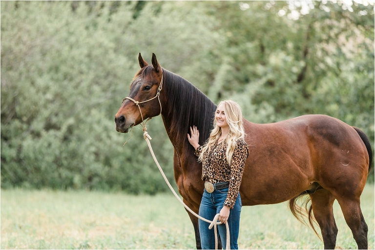 Morro Bay Equine Photography session with American Quarter Horse and blonde woman by Elizabeth Hay Photography