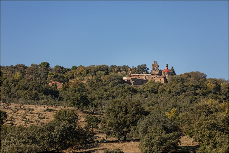 Catholic monastery in Spanish countryside  photographed by Elizabeth Hay Photography. 