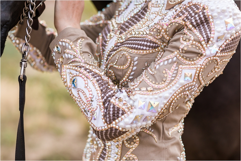 AQHA Showmanship jacket made by Lindsey James Show Clothing by Elizabeth Hay Photography