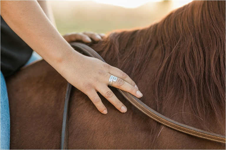 Cal Poly senior and her sorrel gelding photographed by Elizabeth Hay Photography at Oyster Ridge in Santa Margarita, California. 