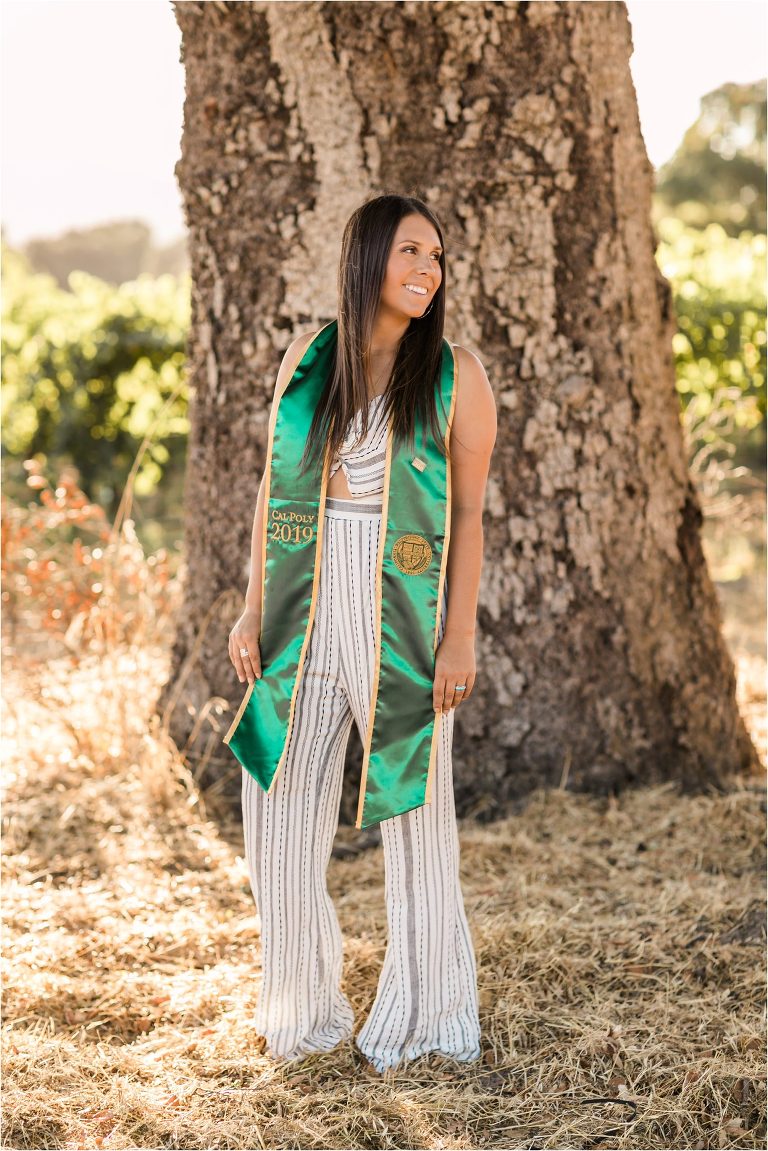 Cal Poly senior photographed by Elizabeth Hay Photography at Oyster Ridge in Santa Margarita, California. 