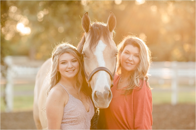 Reining horse rider with her mom and and mare at Booth Ranches in Sanger, Ca by California Equine Photographer Elizabeth Hay Photography
