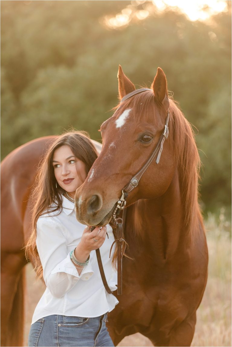 San Luis Obispo Senior photographer session with Cal Poly Student and horse at Morro Bay by Elizabeth Hay Photography