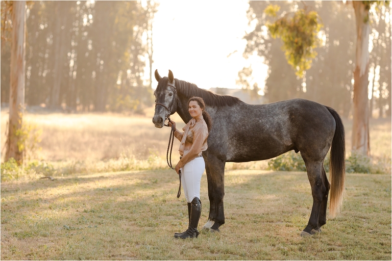 Nipomo Equestrian Photography session with Taylor and her show jumper Yonder by Elizabeth Hay Photography.