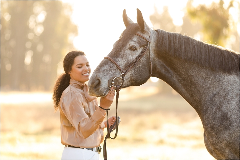 Nipomo English Equestrian Photography session with Taylor and her show jumper Yonder by Elizabeth Hay Photography.