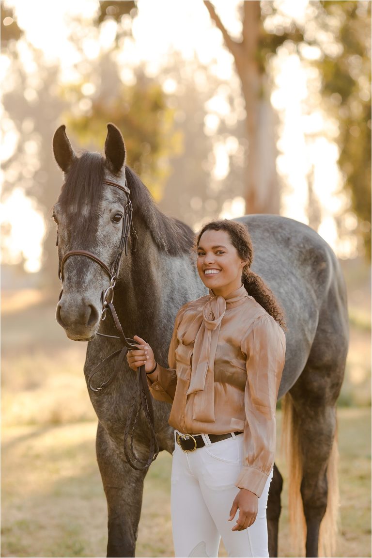 Nipomo Equestrian Photography session with Taylor and her show jumper gelding Yonder by Elizabeth Hay Photography.