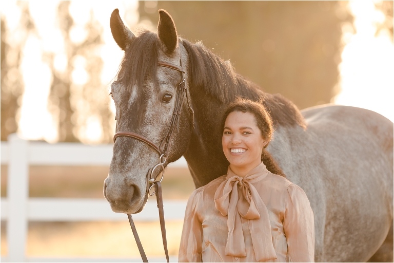 equestrian and her grey show jumper gelding by California Equine Photographer, Elizabeth Hay Photography