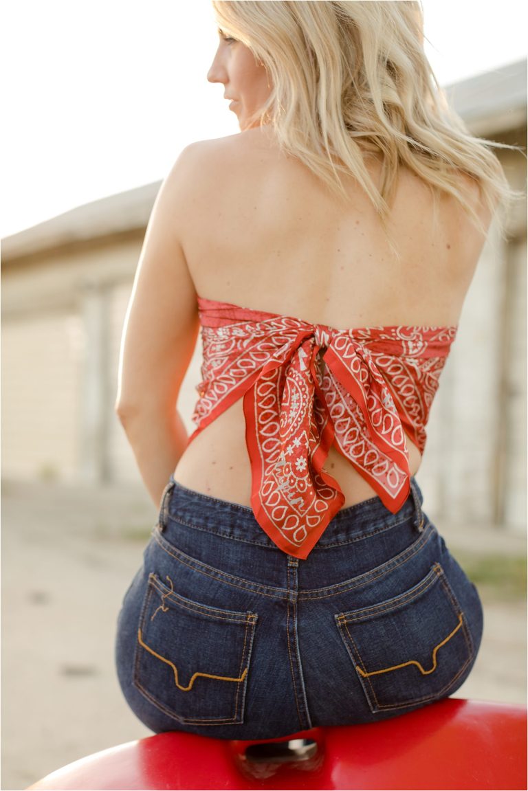 Whipin Wild Rags commercial product photography shoot with Kimes Ranch Jeans and Elizabeth Hay Photography