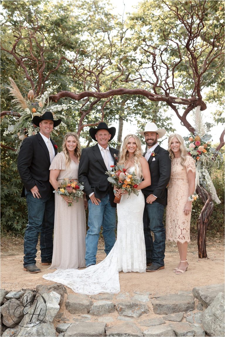 western bridal party by Elizabeth Hay Photography