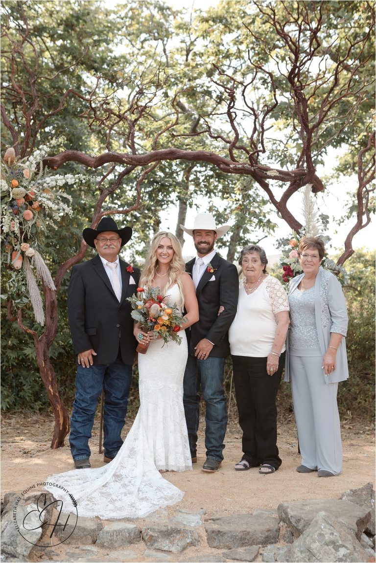 western bridal party by Elizabeth Hay Photography