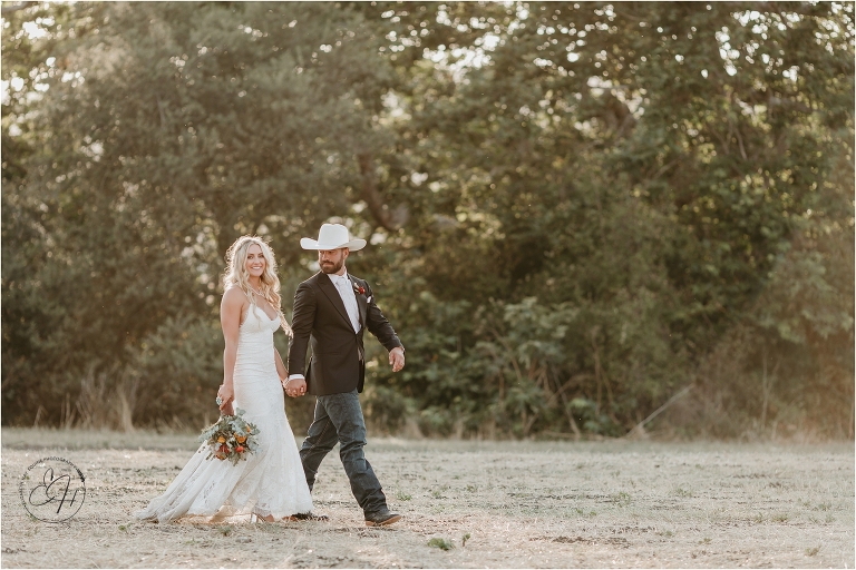 ranch bride and groom by Elizabeth Hay Photography