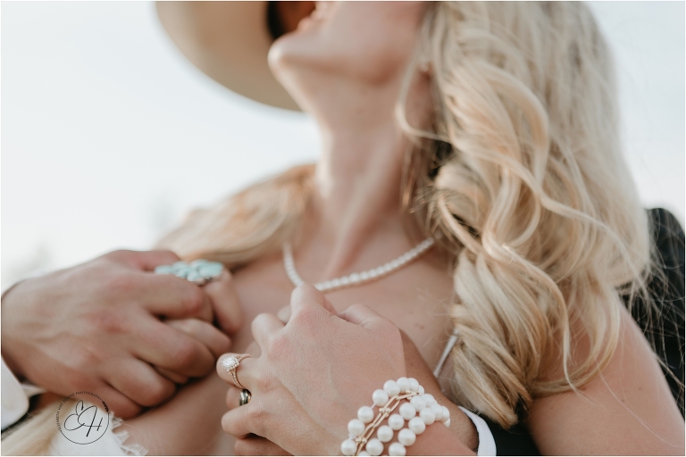 ranch bride and groom by Elizabeth Hay Photography