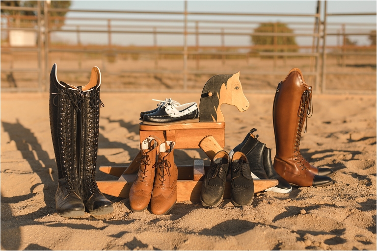 collection of Celeris riding and fashion boots shot for Milton Menasco X Celeris UK equestrian fashion shoot collaboration 