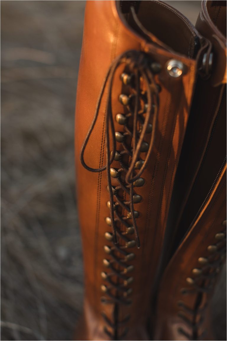 bespoke riding boot details 