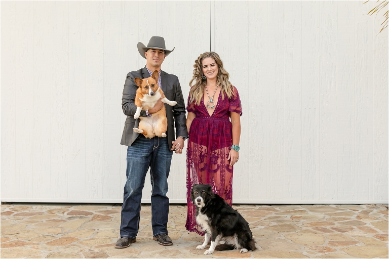 Western Engagement session in Nipomo California with dogs by Elizabeth Hay Photography. 