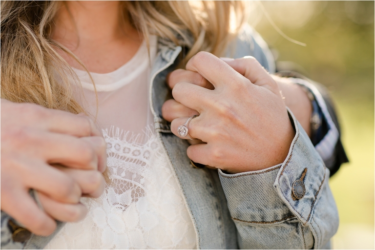 Western Engagement session engagement ring by Elizabeth Hay Photography. 