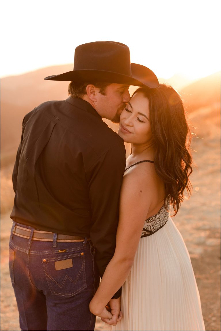 Western Engagement session on Highway 46 west by Elizabeth Hay Photography 