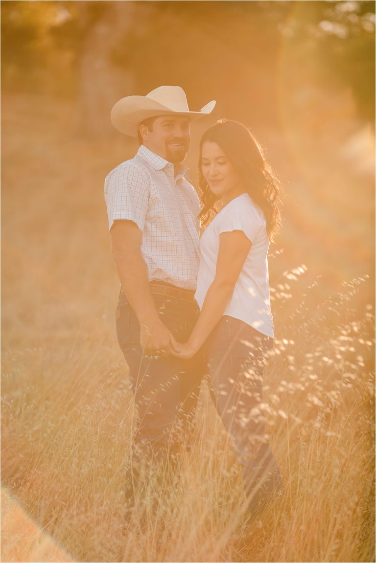 Paso Robles western Engagement session at Epoch Estate Wines by Elizabeth Hay Photography.
