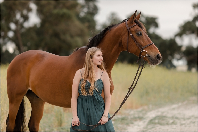 Cal Poly Equine Senior session with Jordan and Good Times at Oyster Ridge by California Equine Photographer Elizabeth Hay Photography.