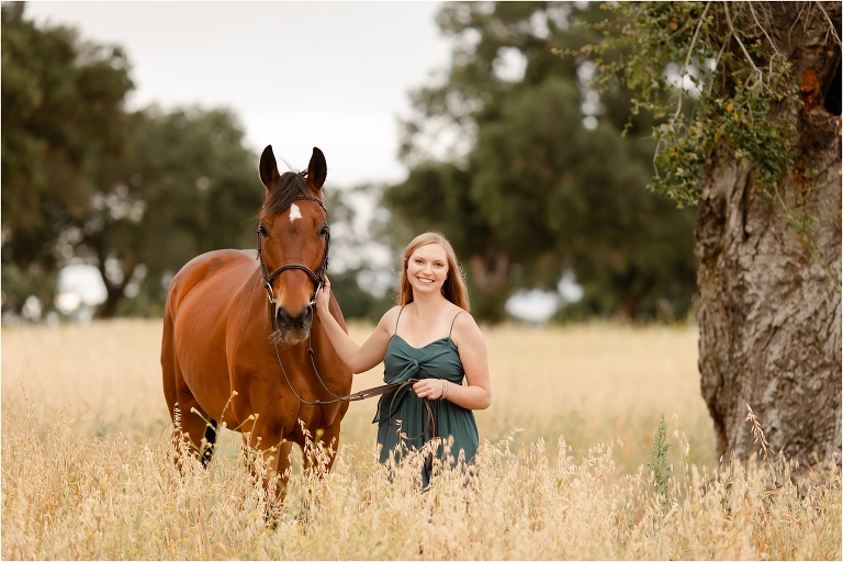 Cal Poly Equine Senior session with Jordan and Good Times in Santa Margarita California by California Equine Photographer Elizabeth Hay Photography.