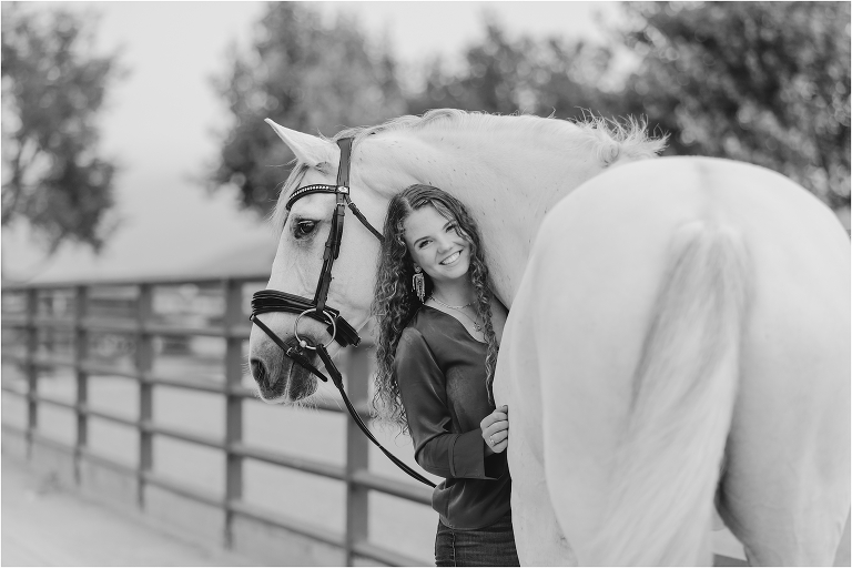 Santa Ynez Equine Photography session with graduating senior and her gelding by California Equine Photographer Elizabeth Hay Photography.