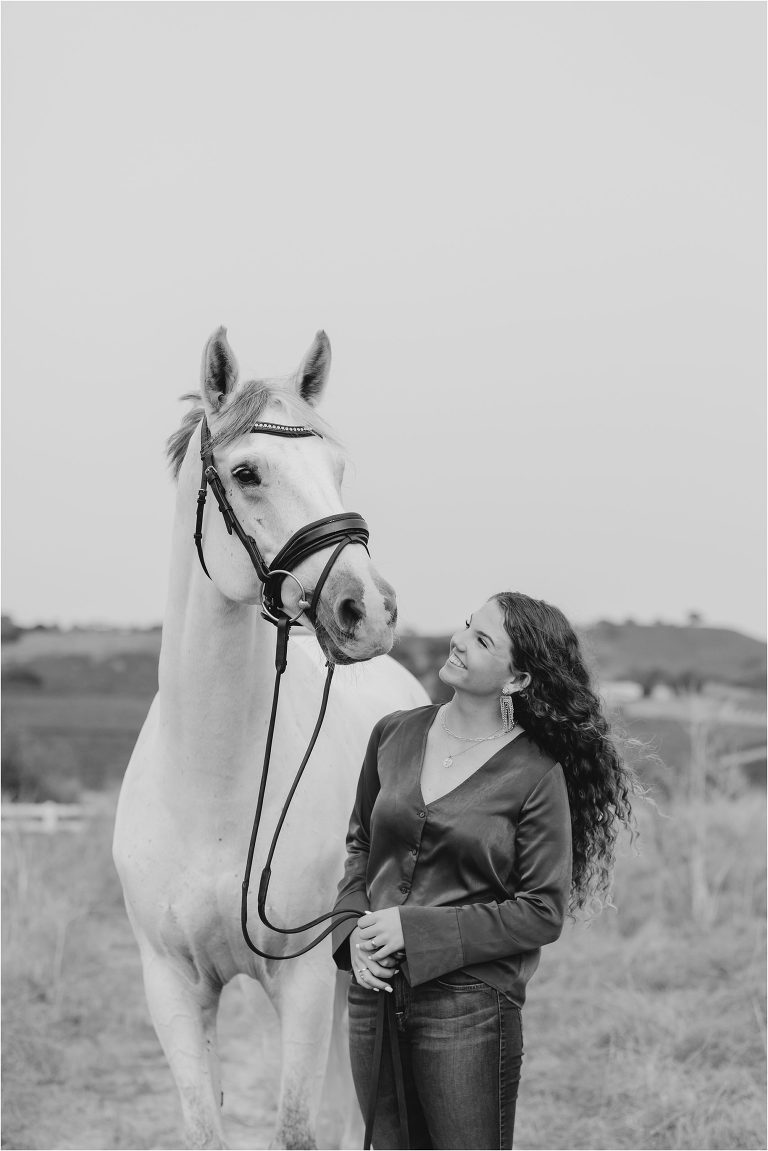 graduating senior and her horse by California Equine Photographer Elizabeth Hay Photography.