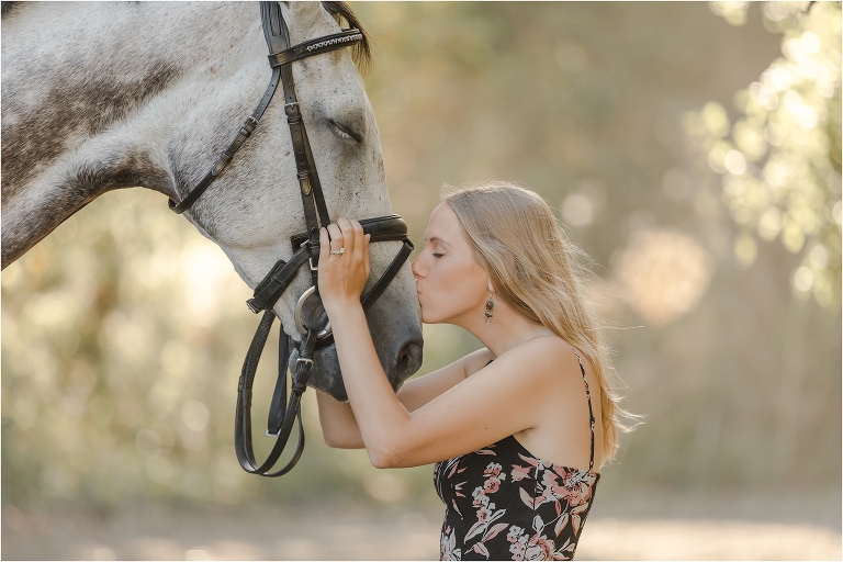 woman kissing horse Shiloh West Eventing Session at the Shiloh West Equestrian Center by California Equine Photographer Elizabeth Hay Photography.
