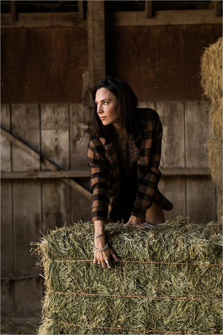 Western Fashion Style Inspo  in the barn with Lindsay Branquinho by Elizabeth Hay Photography
