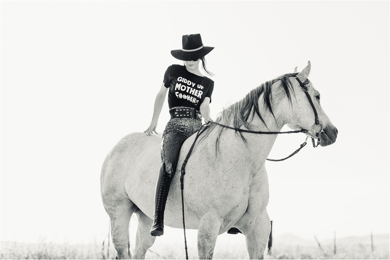 Equine Photographer Milton Menasco photo shoot in Nipomo California by Elizabeth Hay Photography of woman riding dapple grey horse
