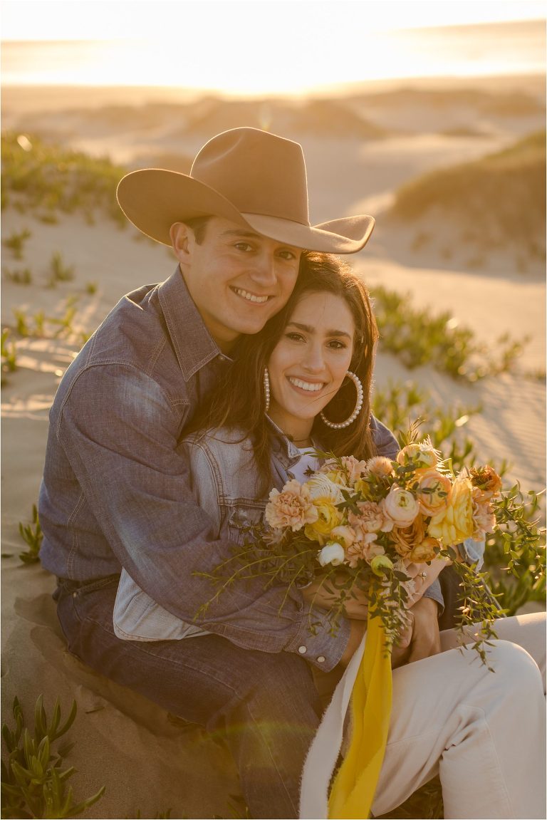 western engagement session in Morro Bay by California Equine Photographer Elizabeth Hay Photography of Annie and Clayton