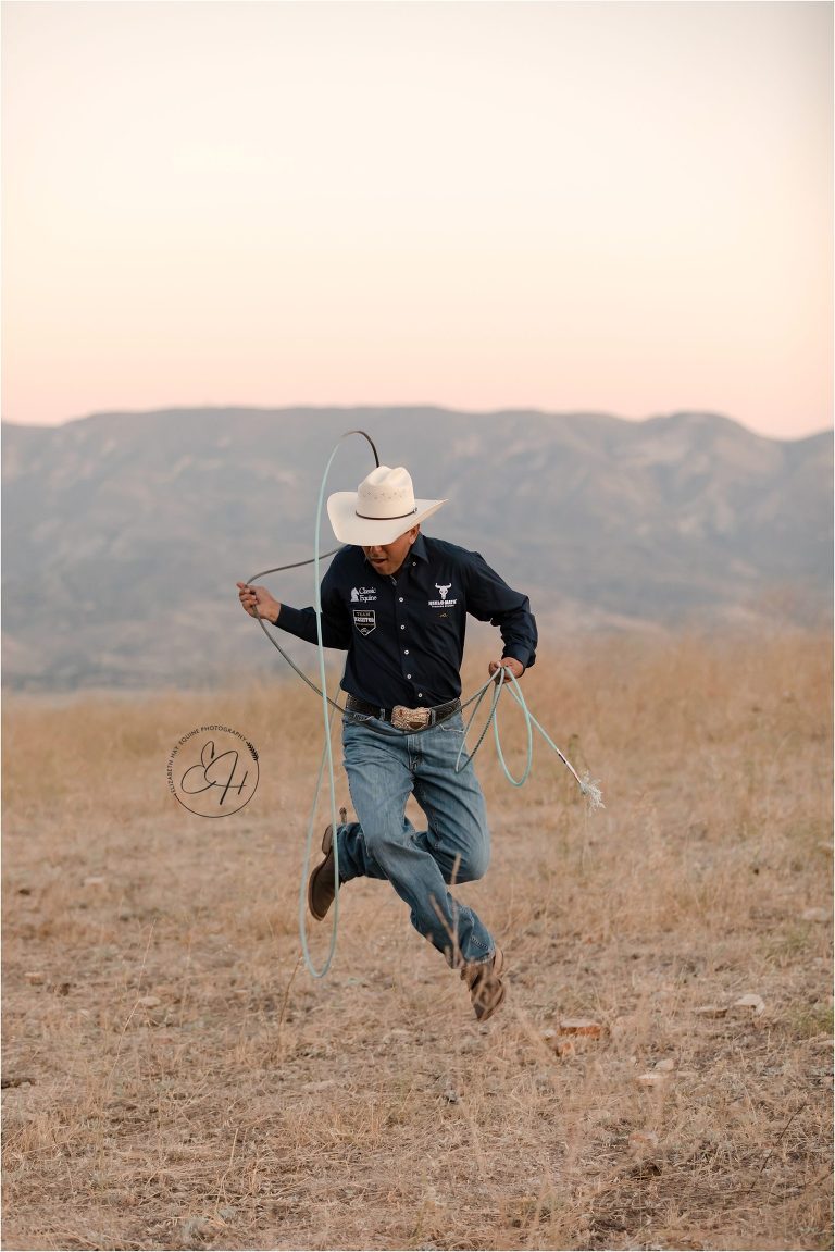 trick roper by California Horse Photographer Elizabeth Hay Photography.