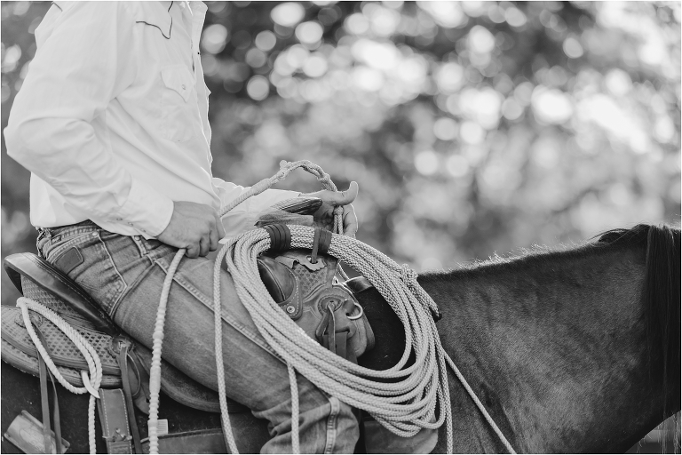 cowboy with rope by California Equine Photographer Elizabeth Hay Photography
