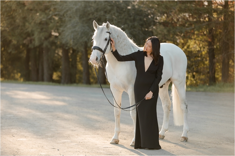 Woodside Dressage horse Session with Alice and horse Teddy by California Equine Photographer Elizabeth Hay Photography. 