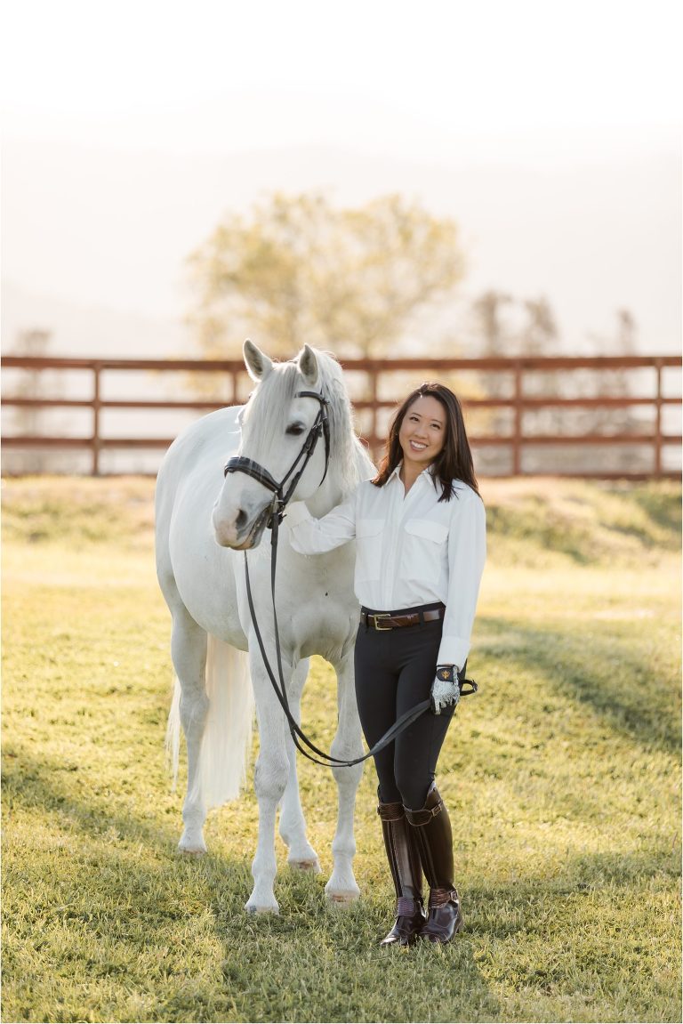 Woodside Dressage horse Session with Alice and Teddy by California Equine Photographer Elizabeth Hay Photography. 