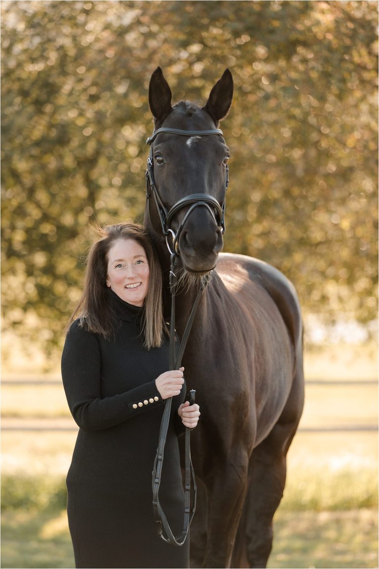 Dressage Horse Photography Session with warmblood horse and woman by California Horse Photographer Elizabeth Hay Photography. 