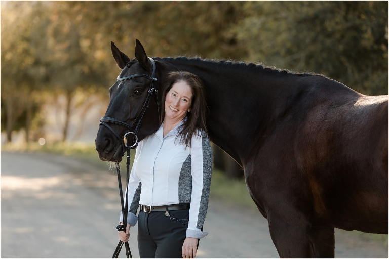 Dressage Horse Photography Session with Sunset and Blake by California Horse Photographer Elizabeth Hay Photography in Woodside, Ca.