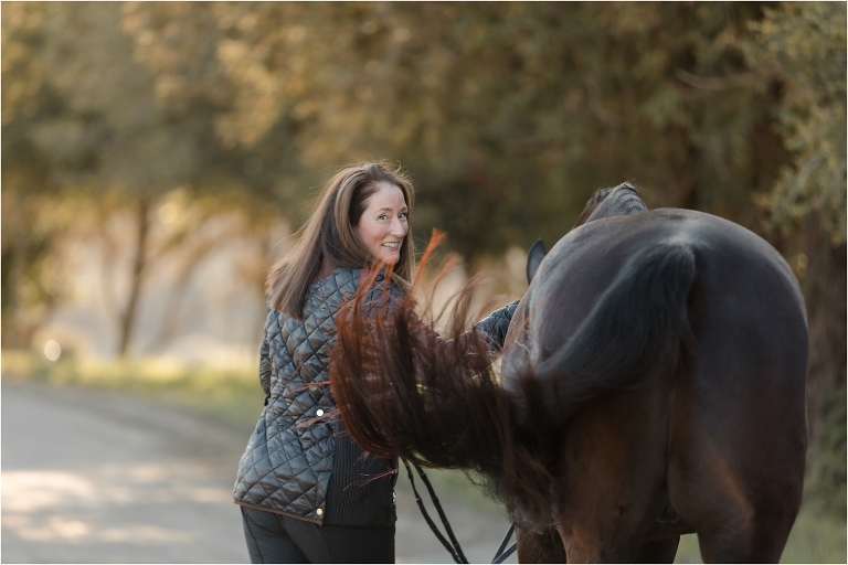 Dressage Horse Photography Session with Sunset and Blake by California Horse Photographer Elizabeth Hay Photography at the Woodside Horse Park.