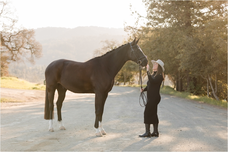 Dressage Horse Photography Session with warmblood horse and Blake by California Horse Photographer Elizabeth Hay Photography. 