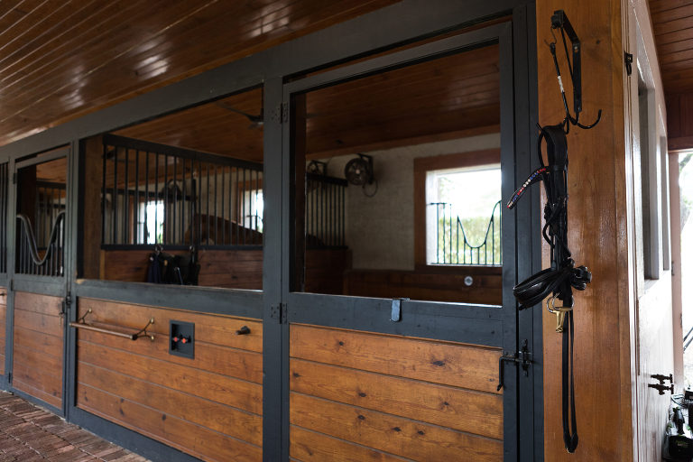 Wellington Equestrian Barns and barn aisle equine architecture images by California Equine Photographer Elizabeth Hay Photography